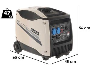 BlackStone B-iG 4000 ES - Benzin Inverter-Stromerzeuger mit Trolley 3.8 kW - Dauerleistung 3.5 kW - 230V