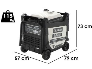 BlackStone B-iG 9000 - Inverter Stromerzeuger 7.5 kW - 230V - leise - mit Rädern