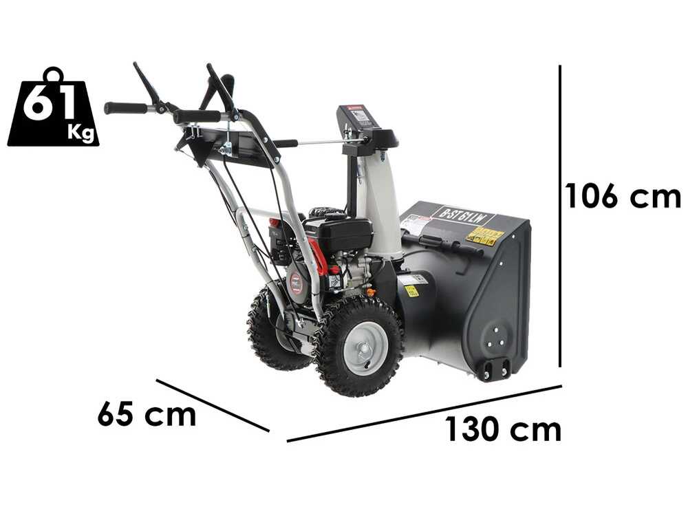 BlackStone B-ST 61 LW - Benzin-Schneefräse - Loncin H200