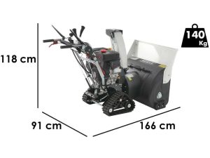 BlackStone B-ST 87 LTE - Benzin-Schneefräse - Raupenantrieb - Loncin 190F(D)S
