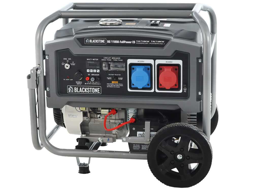 Blackstone BG 11050 - Benzin-Stromerzeuger mit Rädern und AVR-Regelung 7.8 kW - Dauerleistung 7.5 kW Full-Power – Bild 2