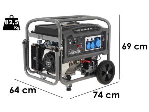 Blackstone BG 7550-X ES - Benzin-Stromerzeuger mit Rädern und AVR-Regelung 5.4 kW - Dauerleistung 5 kW - 230V