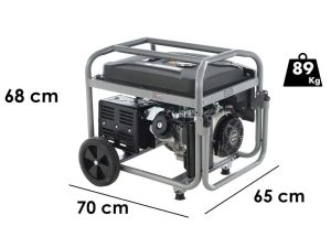 Blackstone BG 9050 - Benzin-Stromerzeuger mit Rädern und AVR-Regelung 6.6 kW - Dauerleistung 6 kW Full-Power