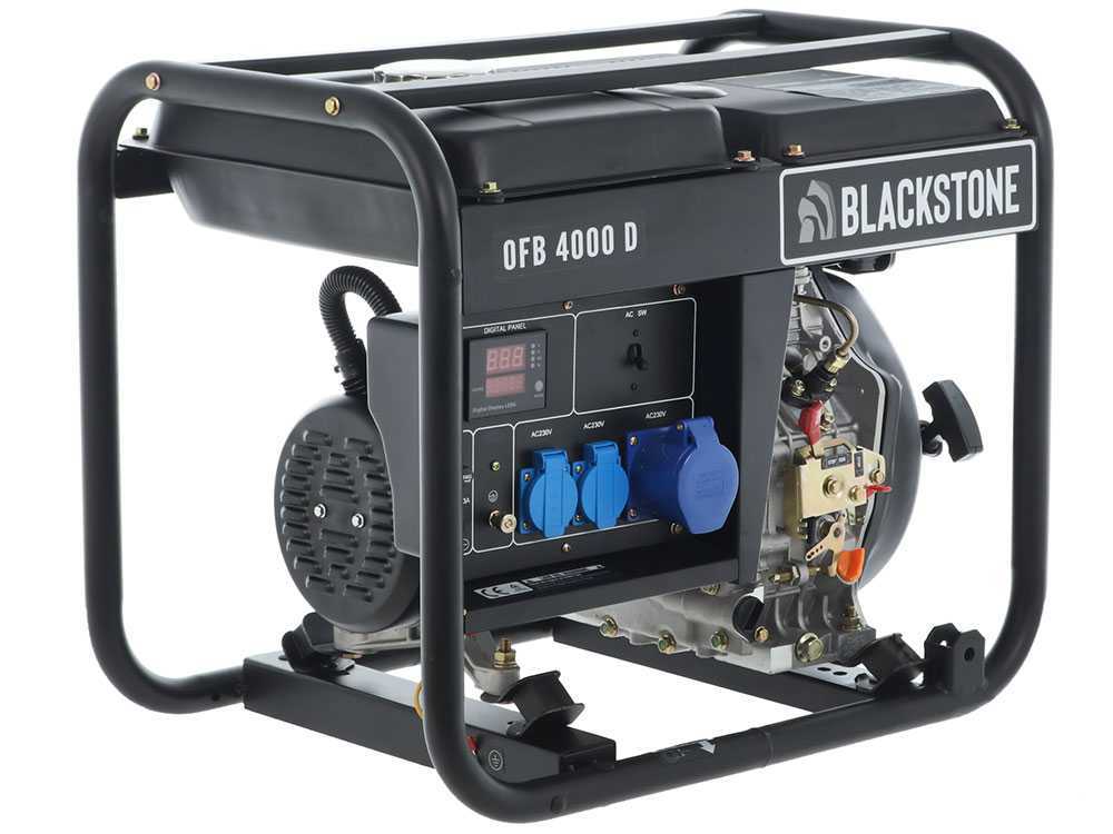 Blackstone OFB 4000 D - Diesel-Stromerzeuger mit AVR-Regelung 3.1 kW - Dauerleistung 2.8 kW - 230V – Bild 3