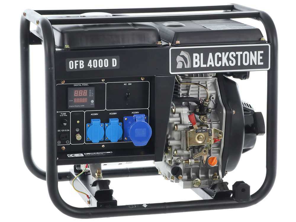 Blackstone OFB 4000 D - Diesel-Stromerzeuger mit AVR-Regelung 3.1 kW - Dauerleistung 2.8 kW - 230V – Bild 2