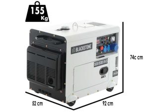 Blackstone SGB 8500 D-ES - Leiser Diesel-Stromerzeuger mit AVR-Regelung 6.3 kW - Dauerleistung 6 kW - 230V