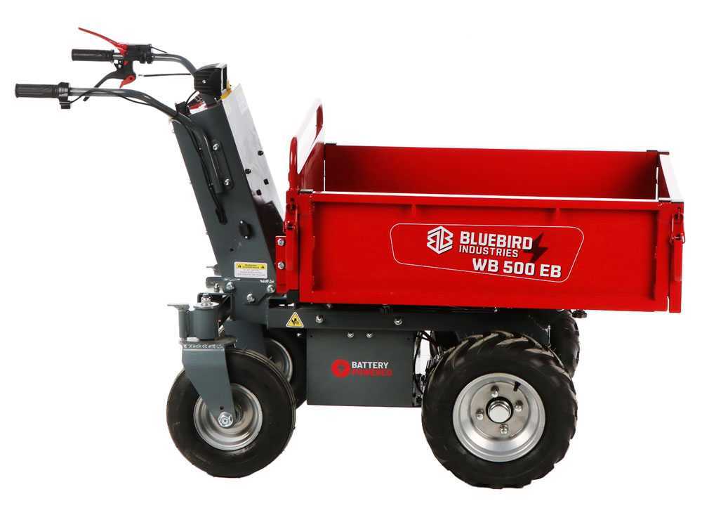 Blue Bird WB 500EB - Akku-Schubkarre - 48 V 32 Ah – Bild 2