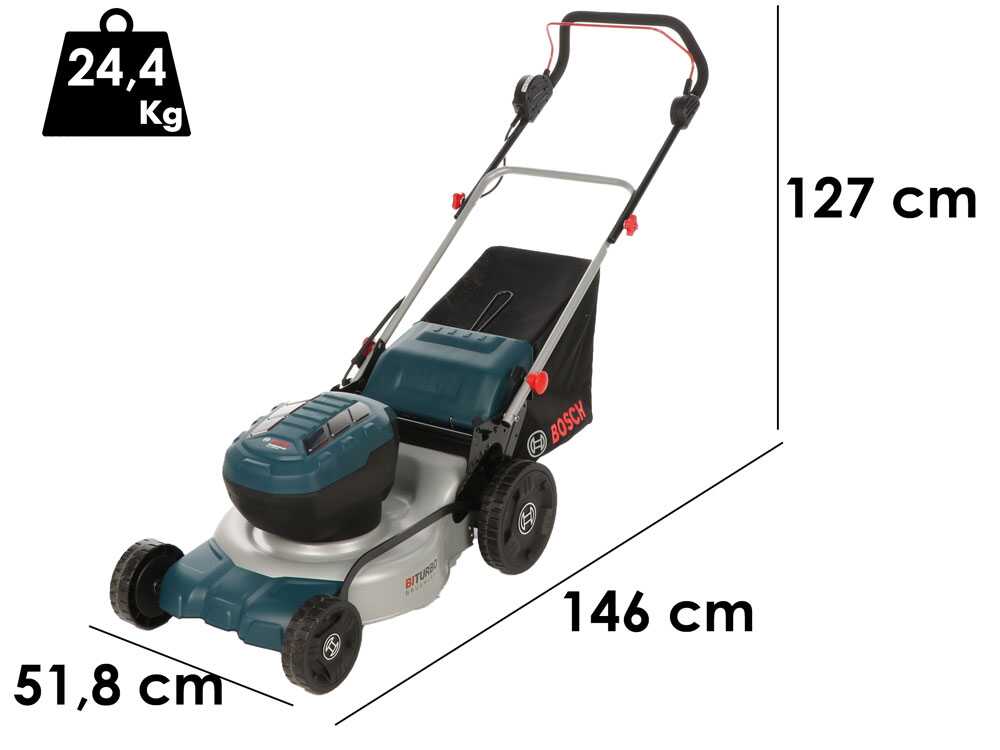 Bosch Professional GRA 18V2-46 – Akku-Rasenmäher – 2×18V 8 Ah – Schnittbreite 46 cm