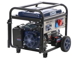 BullMach AMBRA 13800 E-3 - Benzin-Stromerzeuger auf Rädern mit AVR Max. Leistung 10 kW - 9 kW PRP - 400V + ATS