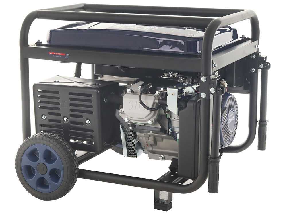 BullMach AMBRA 9500 E-3 - Benzin-Stromerzeuger auf Rädern mit AVR-System 7.5 kW - Dauerleistung 7 kW - 400V + ATS – Bild 2