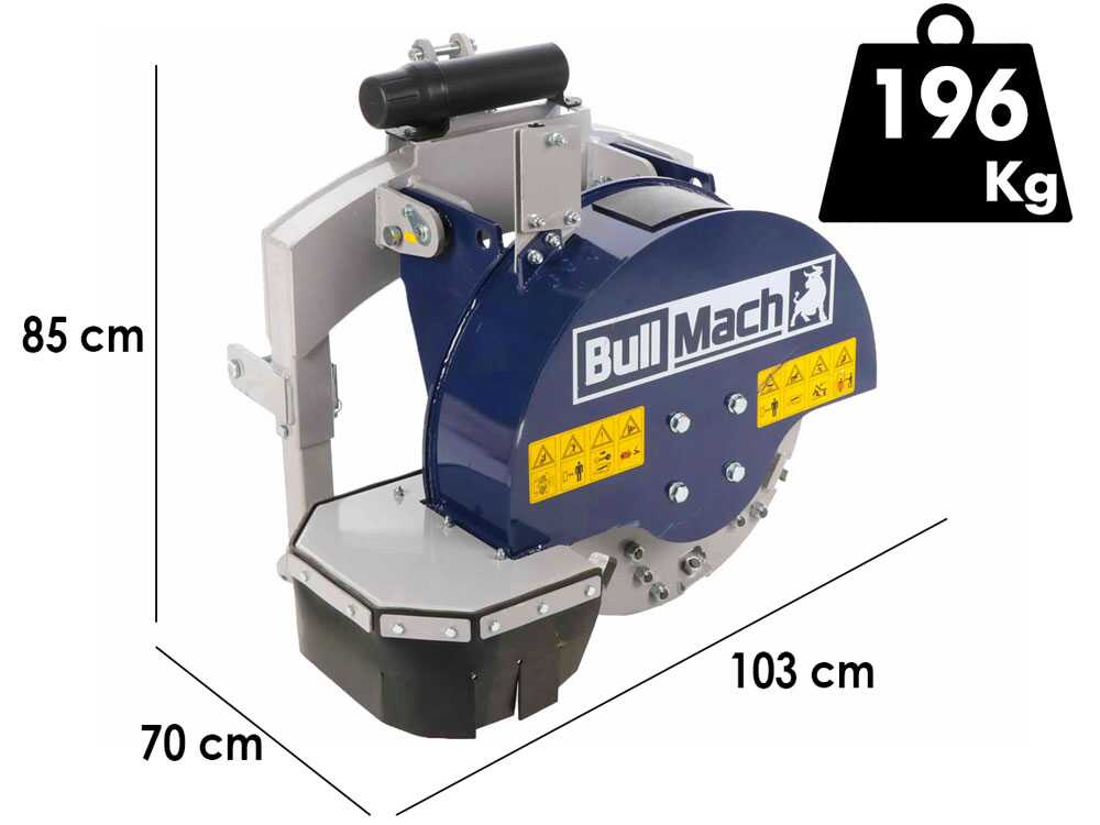 BullMach ARES 61 - Baumstumpffräse für den Traktoranbau