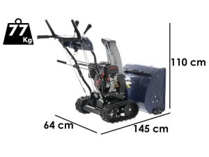 BullMach BM-61 LT - Benzin-Schneefräse - Raupenantrieb - Loncin H200