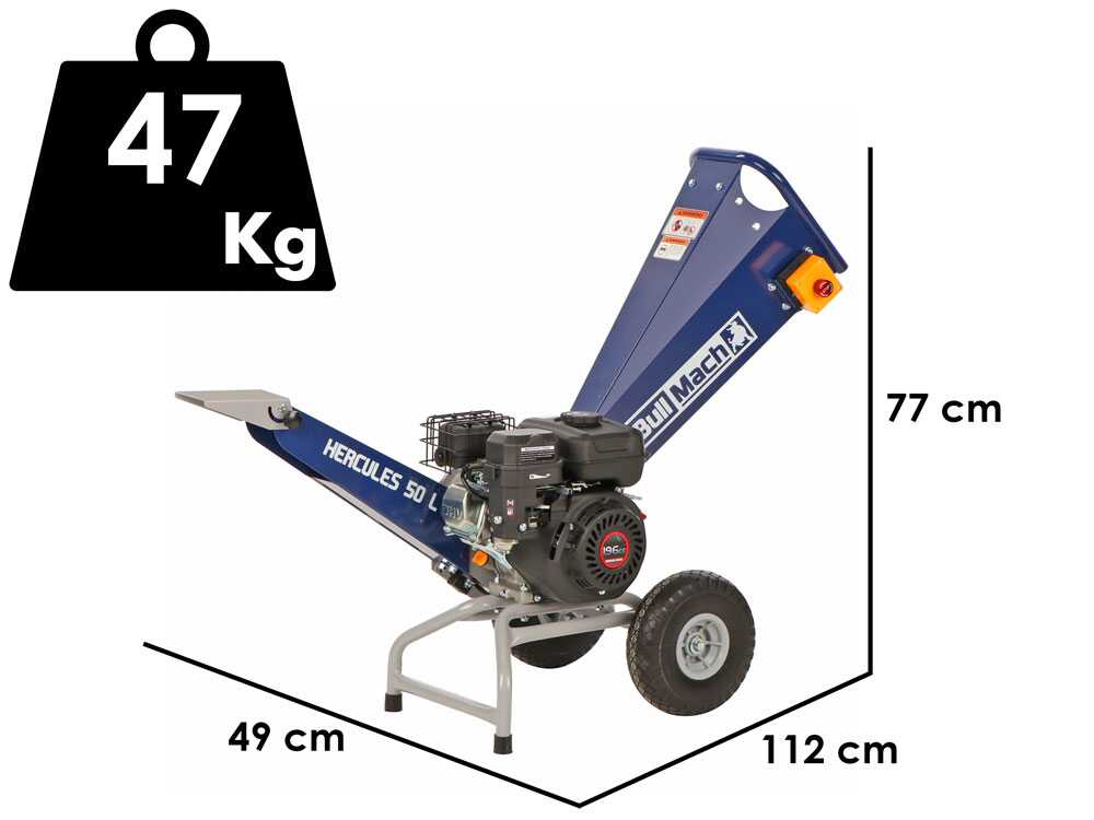BullMach Hercules 50 L - Benzin-Häcksler - Motor Loncin H200 196ccm