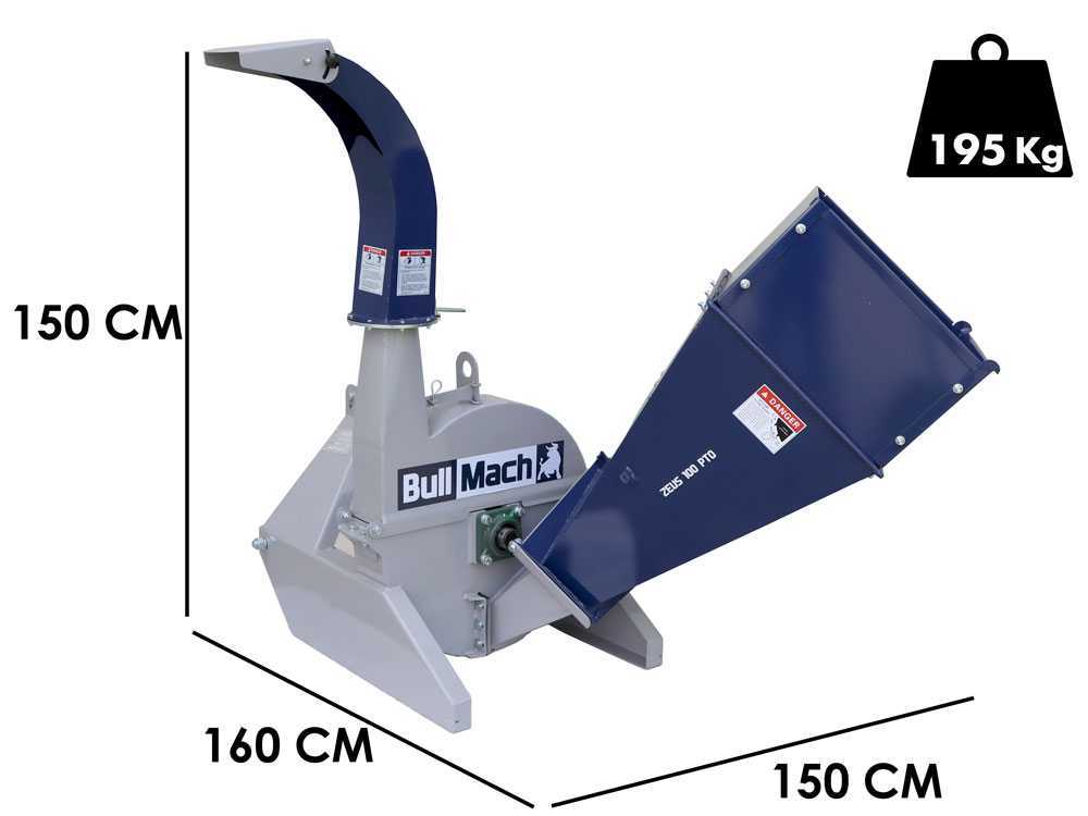 BullMach ZEUS 100 PTO - Häcksler für Traktor - mit Dreipunktaufnahme