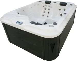 Outdoorwhirlpool FIJI Sterling Silver inkl. Abdeckung - 210 x 160 x 80cm