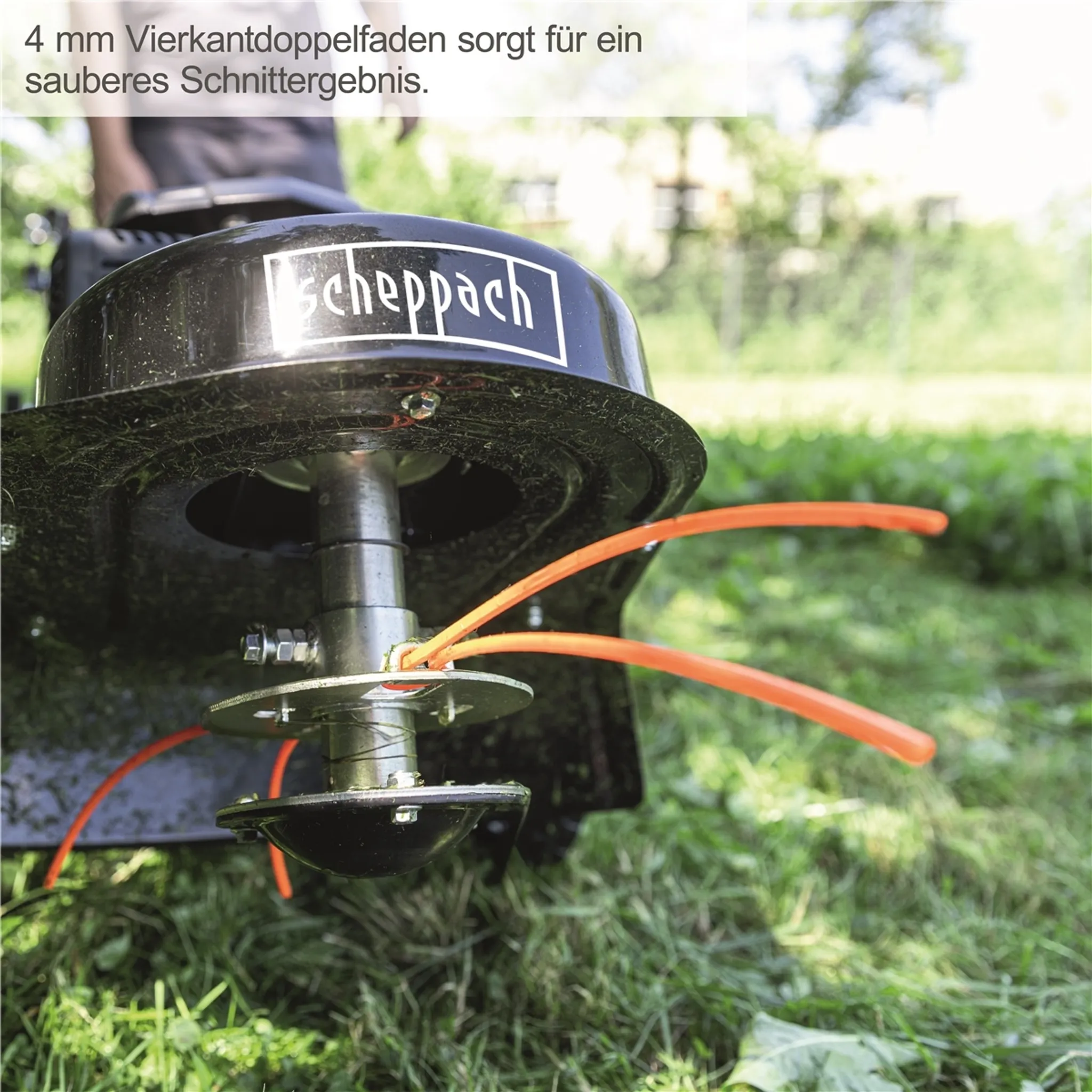 Scheppach Wiesenmäher HMP161-56B, 56 cm Schnittbreite, 4,1 PS, Benzin, Hochgrasmäher für unwegsames Gelände – Bild 8