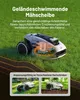 Mähroboter Mammotion YUKA 3000 ohne Begrenzungskabel NetRTK+Vision 50% Steigung Auto-Kartierung Empf. 3000m² bis 4000m² mit 4G-Modul und RTK-Station – Bild 5