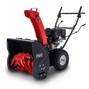 Scheppach Benzin-Schneefräse ST570 | 4-Takt-Benzinmotor mit 4,1 kW / 5,6 PS | 57cm Breite / 53,5 cm Höhe | 6 m Wurfweite | Radantrieb | 8 Gänge