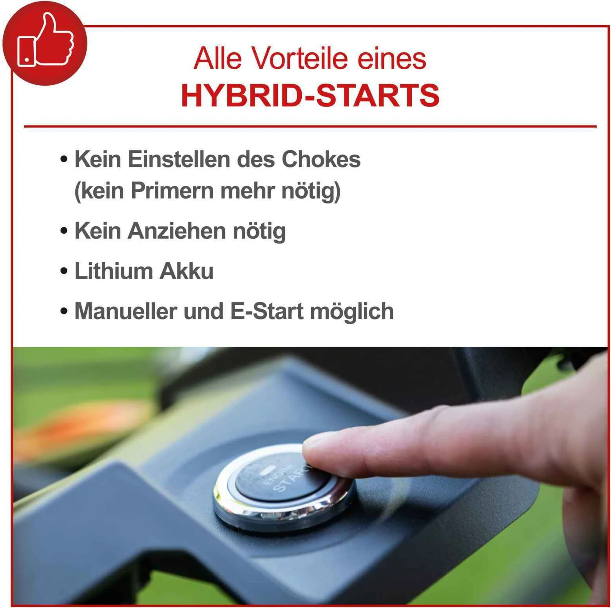 Scheppach Benzin-Rasenmäher MS225-56E - E-Start | Radantrieb | 6PS | 56cm Schnittbreite | 65 Liter Fangkorb | inkl. 2Ah Akku + 2,4A Ladegerät – Bild 4