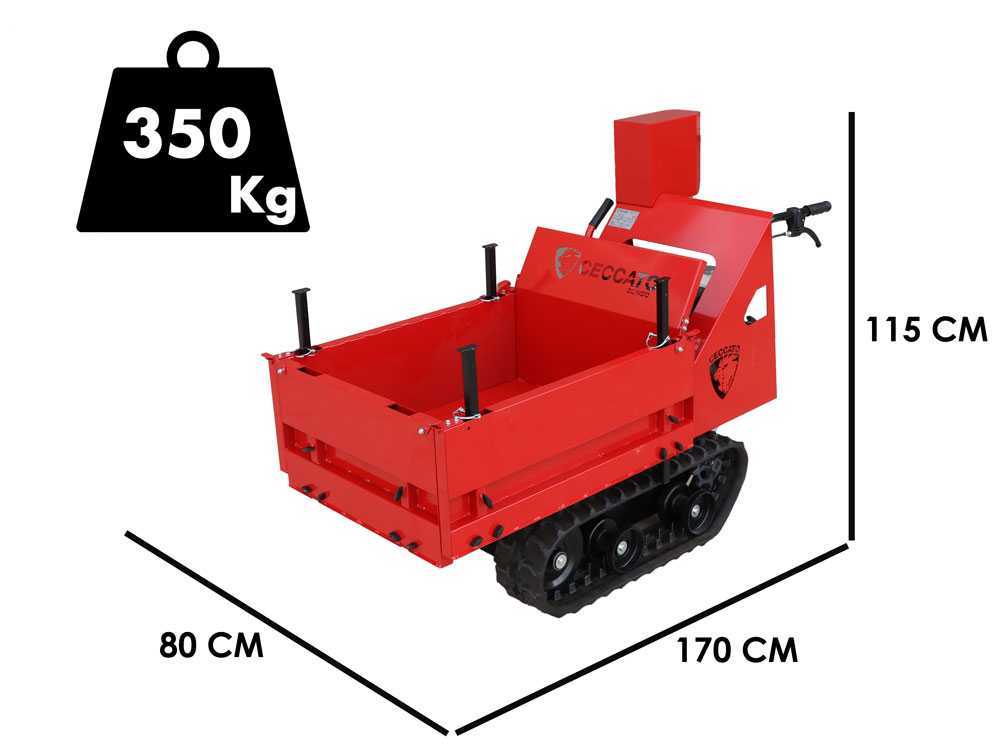 Ceccato Olindo Tritone BIG CINGO - Biohäcksler mit Raupenantrieb und Motorschubkarre - Motor Honda GX390 – Bild 2