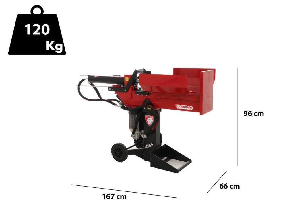 Ceccato SPLE10POLT - Elektrischer dreiphasiger Holzspalter - Multiposition - 10 Tonnen – Bild 2
