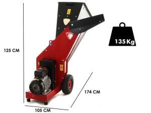Ceccato Tritone Maxi Electric - Häcksler mit Elektromotor - 400V - 7.5 PS
