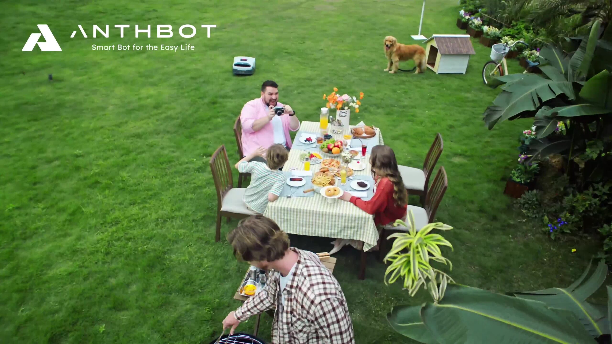 ANTHBOT Genie 600 RTK Mähroboter SET mit GARAGE – für 900m² drahtlos – 4-Kamera Vision, 45% Steigung, Diebstahlschutz – Bild 7
