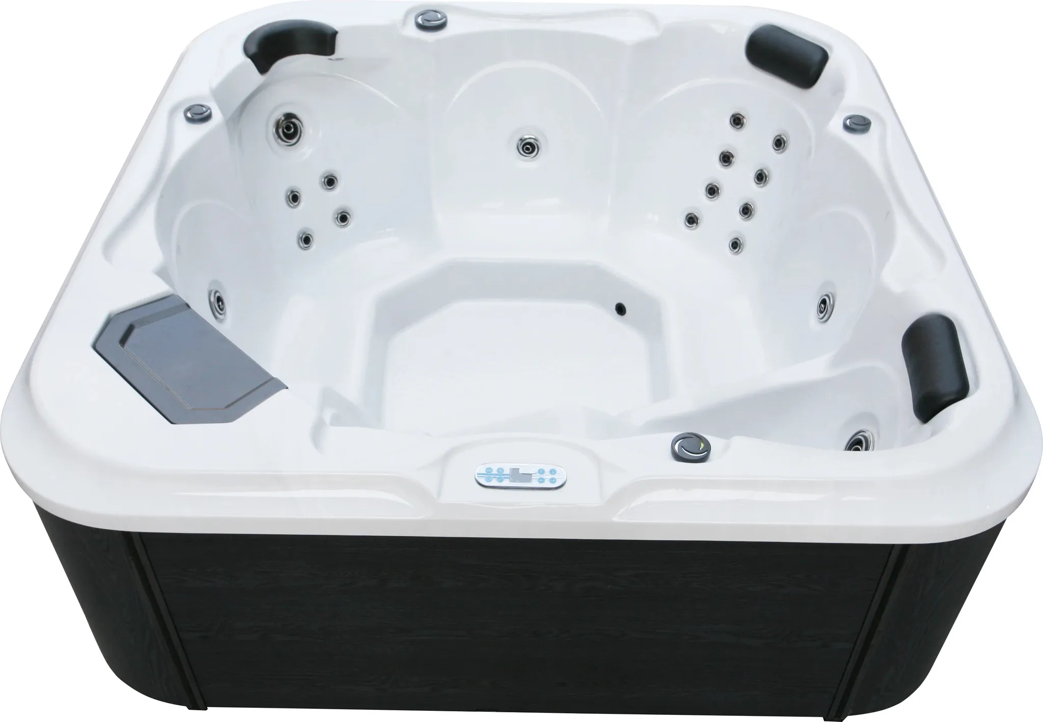 Outdoor Whirlpool Tirol inkl. Abdeckung und Stiege - 210 x 210 x 80cm – Bild 2