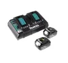 Makita DLM 432 PG2 Akku Rasenmäher 36 V ( 2x 18 V ) 43 cm Brushless + 2x Akku 6,0 Ah + Doppel Ladegerät – Bild 4