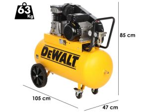 DeWalt DXCMB3M101HE - Elektrischer Einphasen-Riemenkompressor - Motor 3 PS – 100 l