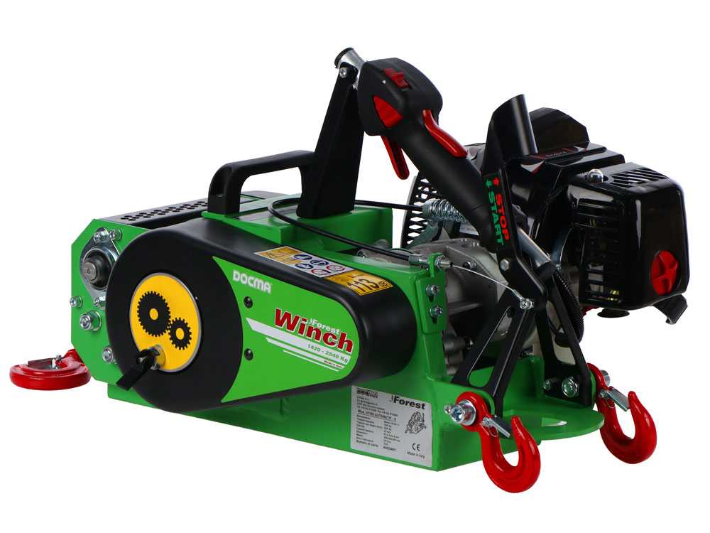 Docma VF150 Automatic - Forstseilwinde - Motor Solo HP50E-A - Seil Ø 5mm 80m – Bild 2