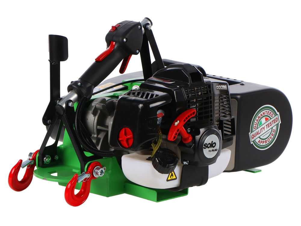 Docma VF155 Automatic Ultralight - Forstseilwinde - Motor Solo HP50E-A - Seil aus Dyneema Ø 5mm 80m – Bild 2