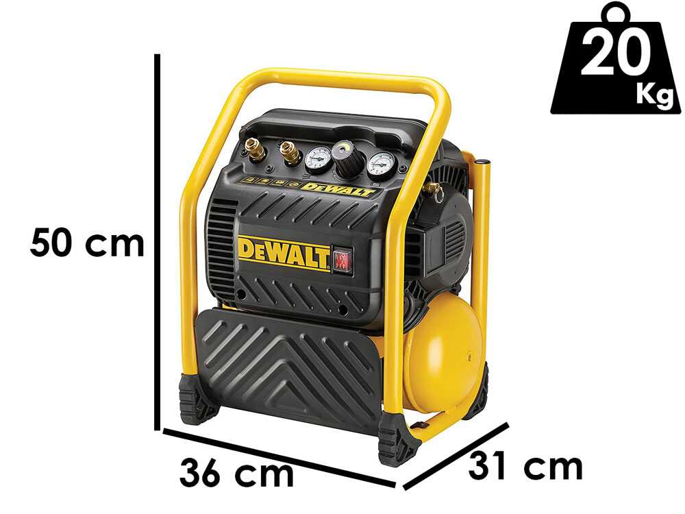 Druckluftkompressor DEWALT DPC10QTC-QS - Kompakt, mobil, elektrisch - 10-Liter-Tank - 1,5-PS-Motor