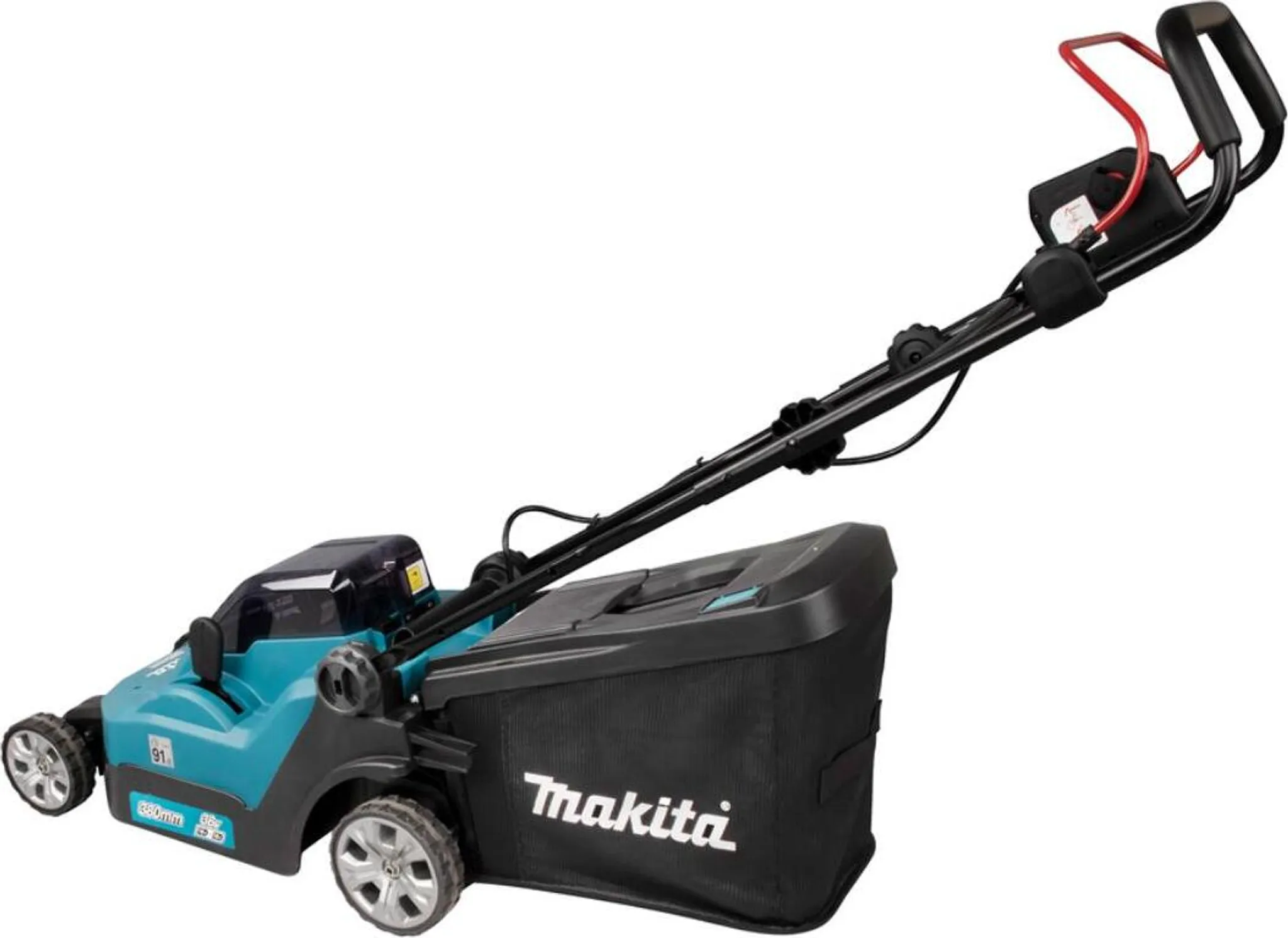 Makita Akku Rasenmäher Gartengeräte DLM382CM2 36 Volt 2 Akkus 4 Ah Schnittbreite 38 cm für Gartenpflege – Bild 8