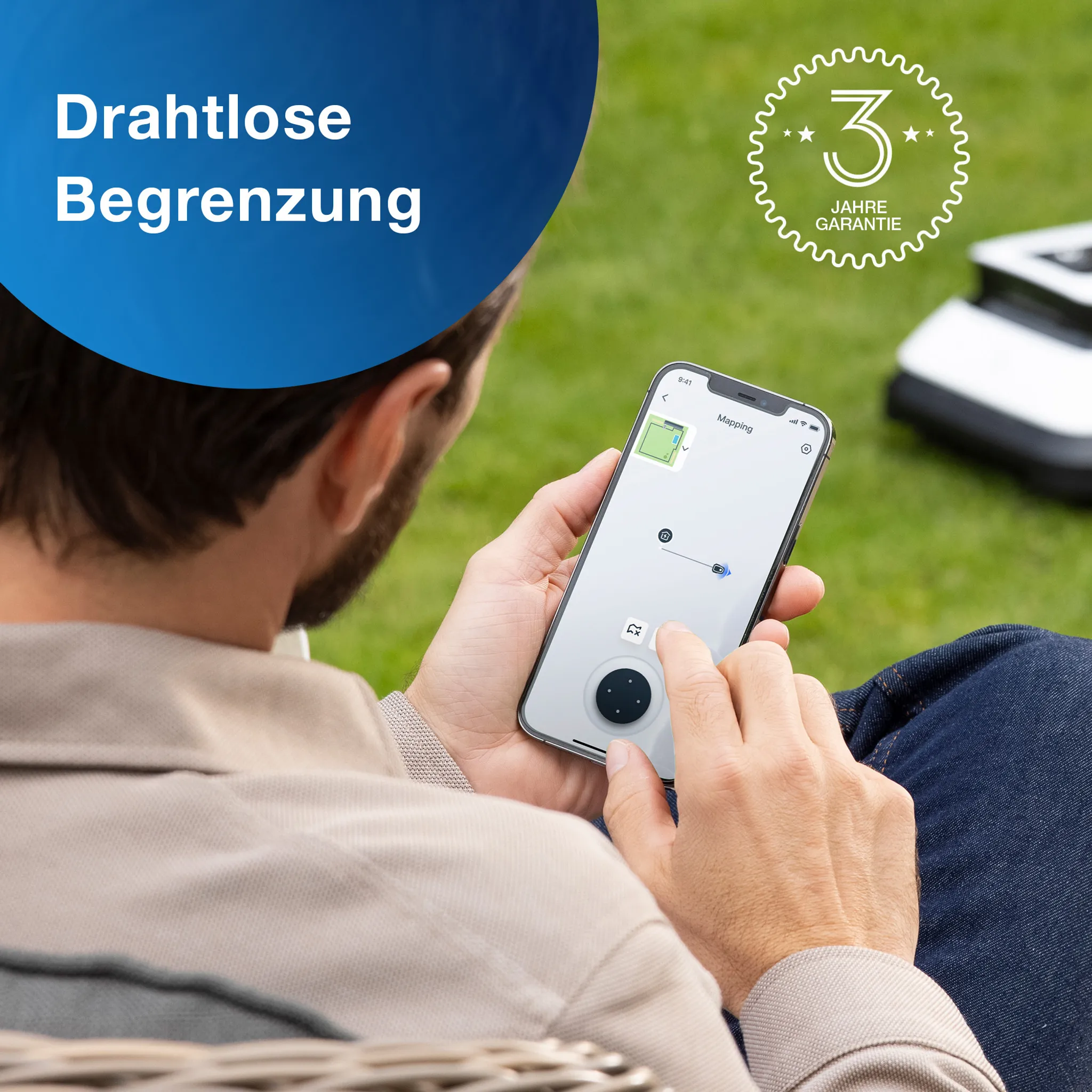 Ecovacs GOAT G1 Mähroboter bis 1.600 m² white | dreifach-Messersystem – Bild 9