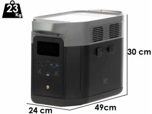 EcoFlow Delta 2 Max - Tragbare Powerstation - 2400W - 2048Wh/51.2V