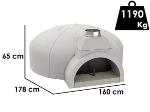 Edilmark FP 140N - Pizzaofen - Feuerrost 80mm - Backkapazität 10 pizzen