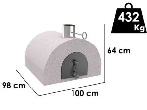 Edilmark FR 1600 - Einbau-Holzbackofen mit Backfläche 86x84 cm