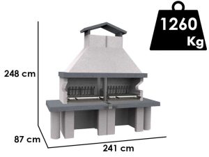 Edilmark Golia - Grillkamin für Holz und Holzkohle