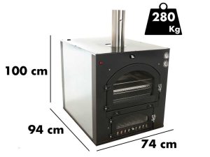 Einbau-Holzbackofen Fontana INC80X45QV