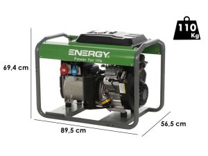 Energy EY-10TB - Benzin-Stromgenerator 8 kW - Dauerleistung 7,2 Dreiphasig