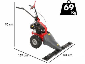 Eurosystems M310 - Balkenmäher mit Doppelmesser - Schnittbreite 127 cm - Loncin 196 OHV