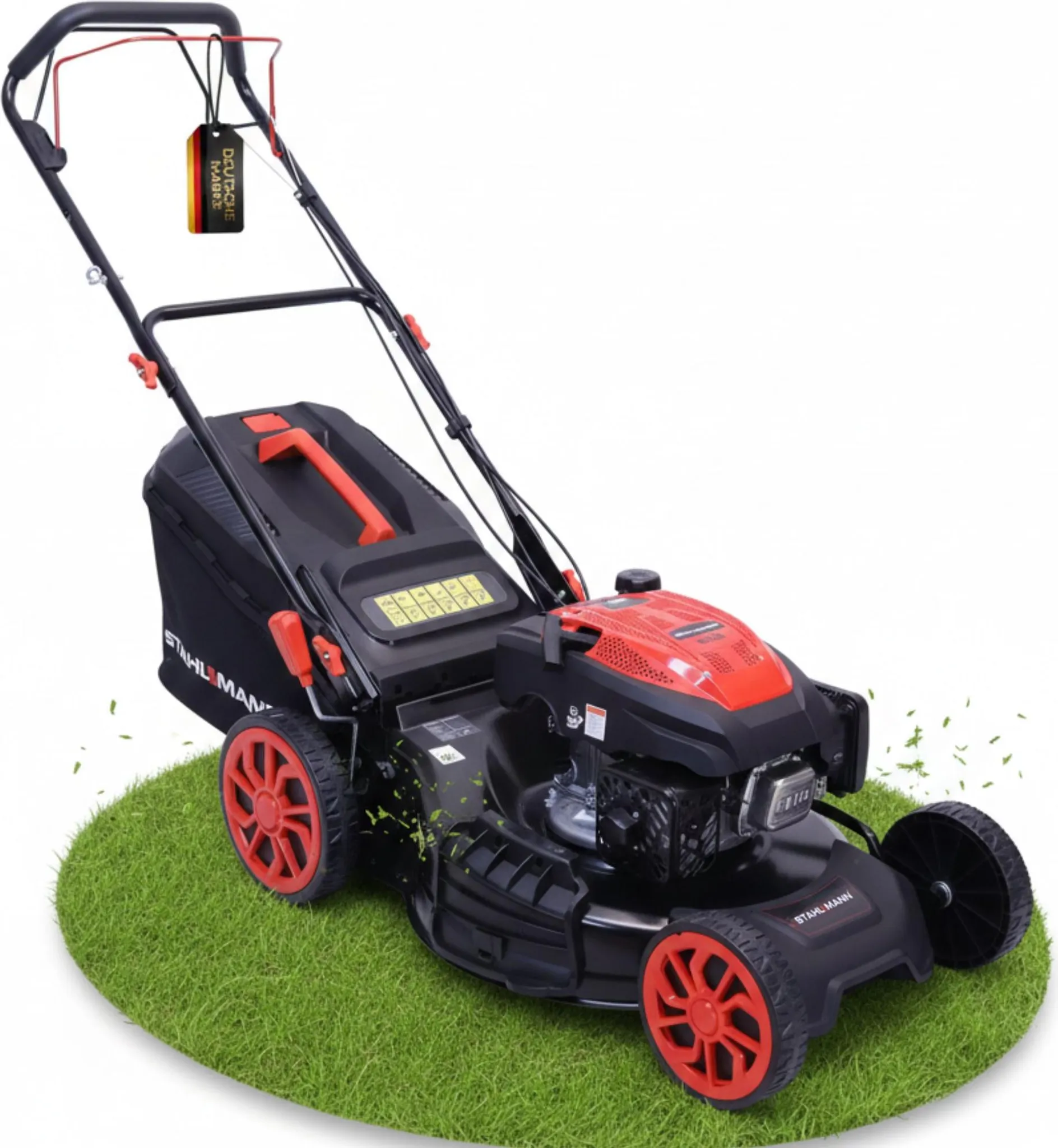 STAHLMANN Rasenmäher Benzin mit Antrieb BR532 – 7,0PS (5,1kW) 224ccm mit Antrieb, 53cm Schnittbreite, Mulchen, Schnitthöhenverstellung – Bild 9
