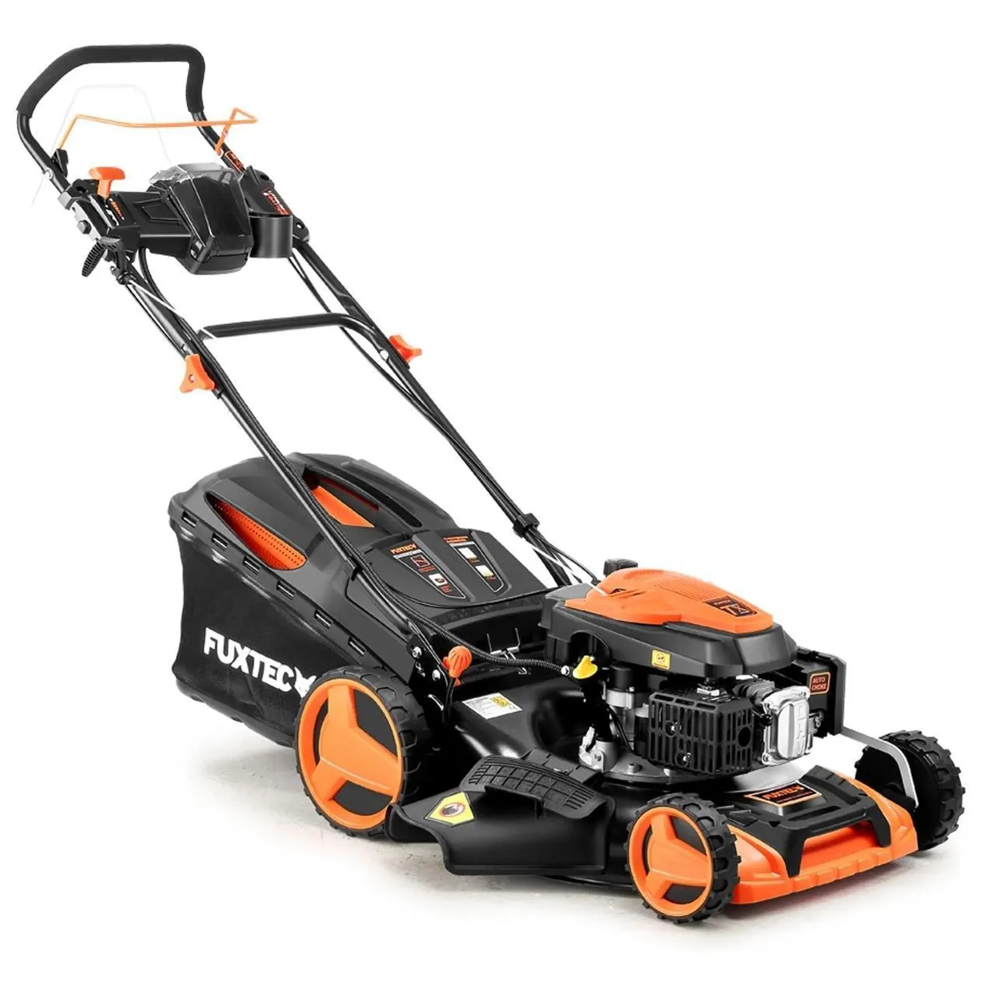FUXTEC Benzin Rasenmäher FX-RM5196eSPRO - 196ccm | 51cm | 6PS | mit Antrieb + E-Start + FlexSpeed | 36kg | 60L | Seitenauswurf |ab 1001m² – Bild 9