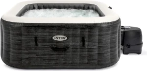 INTEX 28450NP - Whirlpool - PureSPA Greystone Deluxe (175x175cm) für 4 Personen