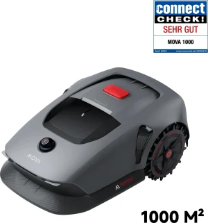 MOVA 1000 Robot tondeuse – UltraView™ jusqu’à 1000 m², évitement intelligent, station sans fil, idéal grandes surfaces