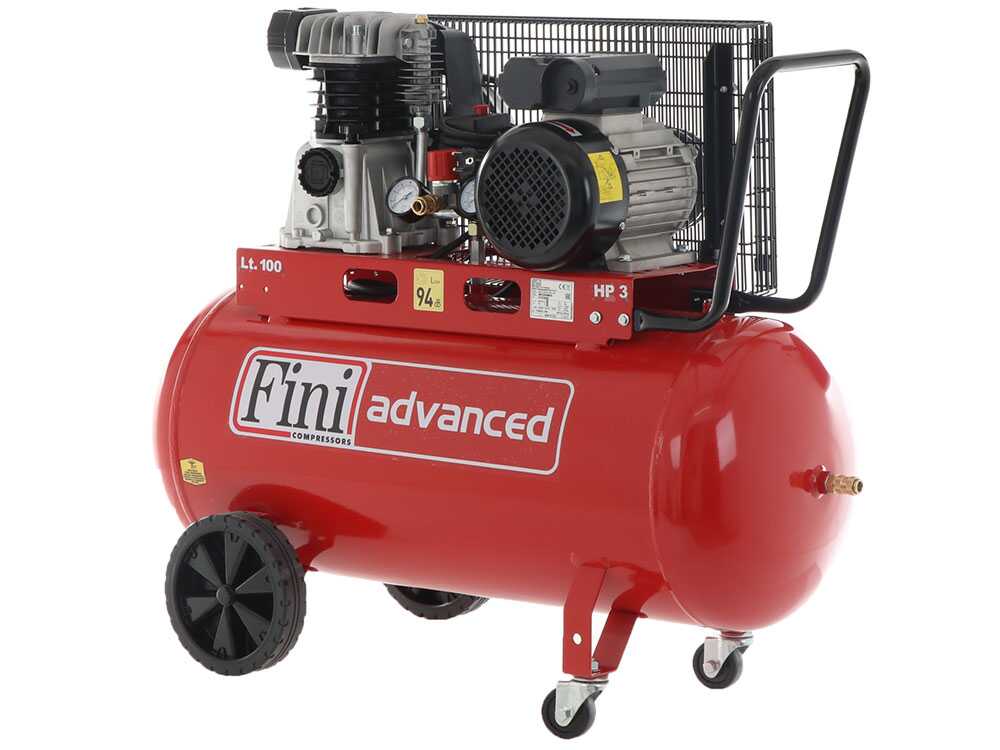 Fini Advanced MK 103-100-3M - Elektrischer 230V-Kompressor mit Riemenantrieb - Motor 3PS - 100 l – Bild 2