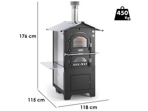 Fontana Gusto - Holzbackofen für den Außenbereich 80X65 cm