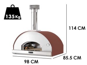 Fontana Mangiafuoco - Holzbackofen  - Rot