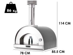 Fontana Margherita - Holzbackofen - Anthrazit